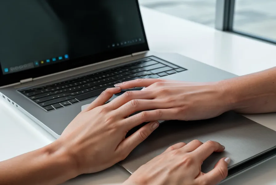 Nahaufnahme der Flenski Benutzeroberfläche auf einem Laptop