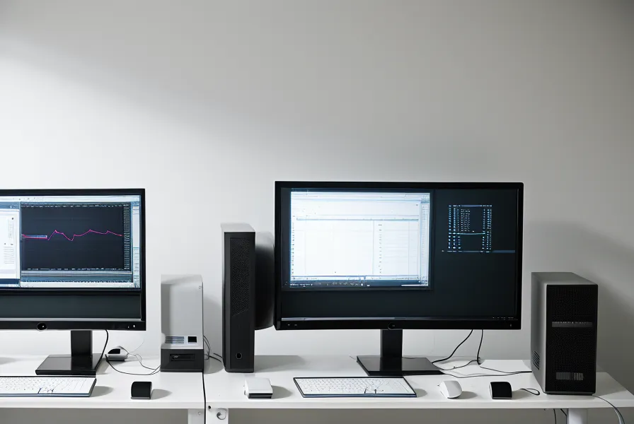 Vergleich der Benutzeroberflächen von Membado und Mentortools auf zwei Monitoren
