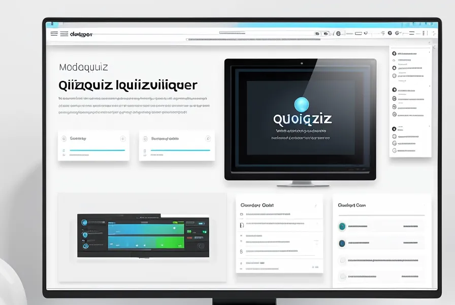 Benutzeroberfläche eines Quiz-Editors in einer Kurs-Software